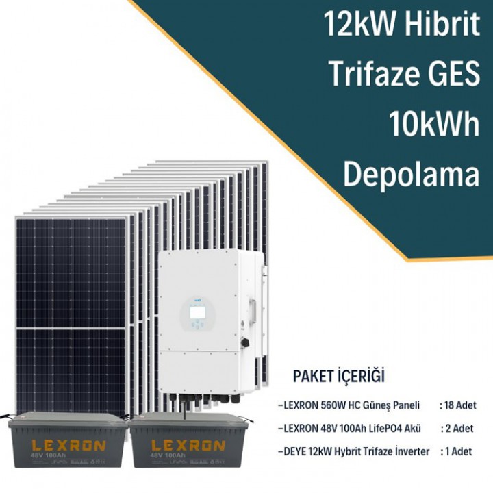 12KW TRİFAZE HİBRİT SİSTEM 4