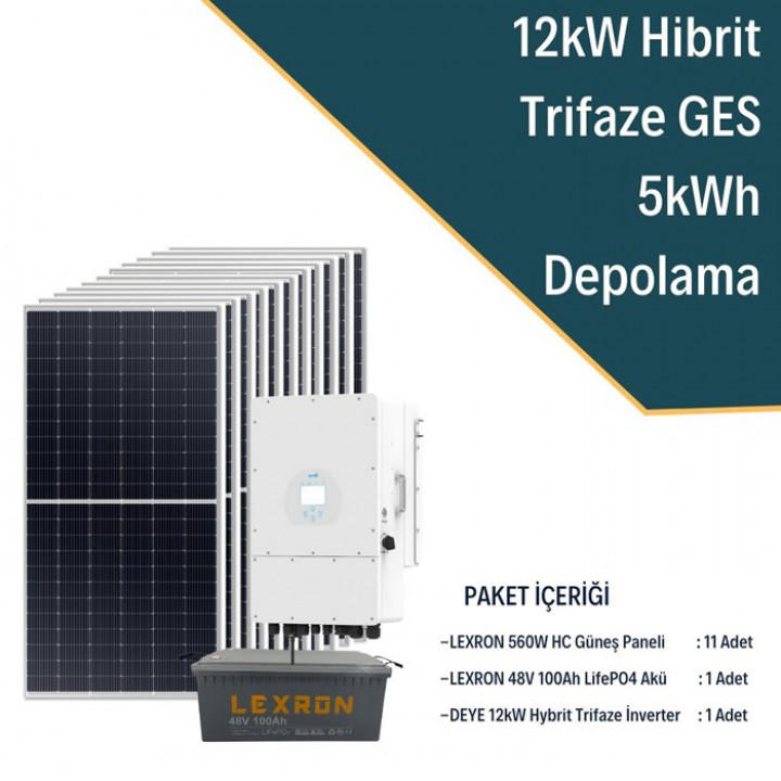 12KW TRİFAZE HİBRİT SİSTEM 5