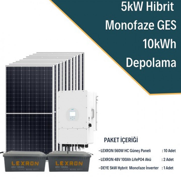 5kW MONOFAZE HİBRİT SİSTEM 3