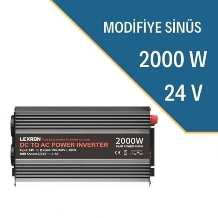 2000W-24V MODİFİYE SİNÜS İNVERTER