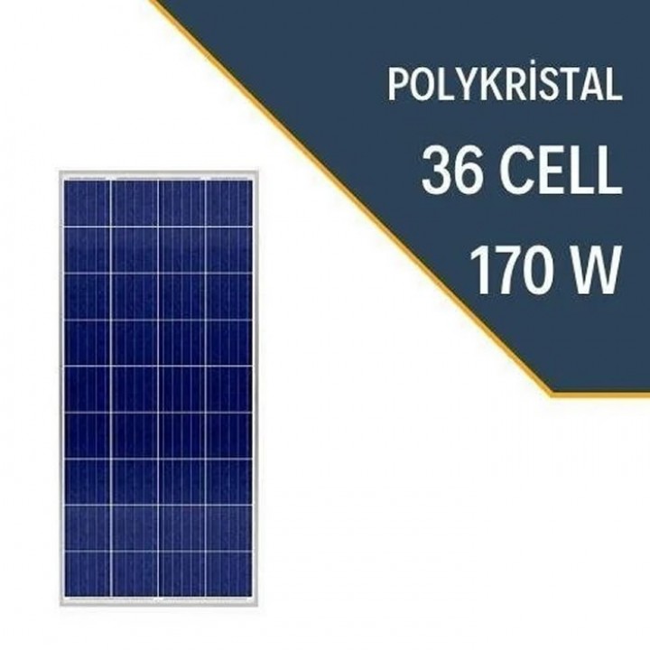170W POLYKRİSTAL GÜNEŞ PANELİ