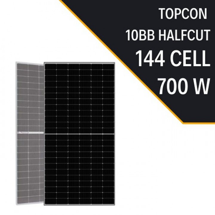 TOPCON BIFACIAL 700W 10BB HALF CUT GÜNEŞ PANELİ